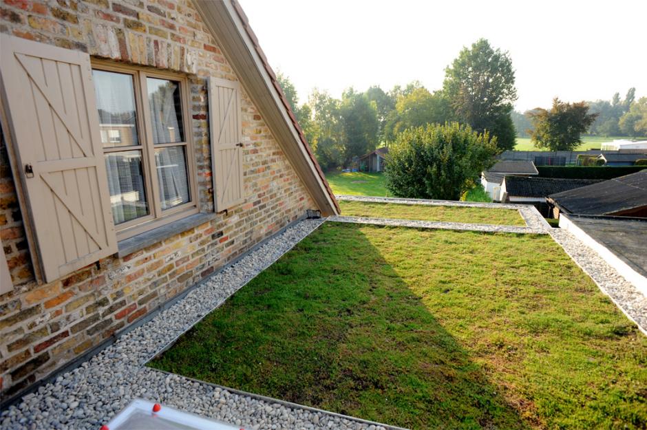 Lightweight Sedum green roof 0-15°