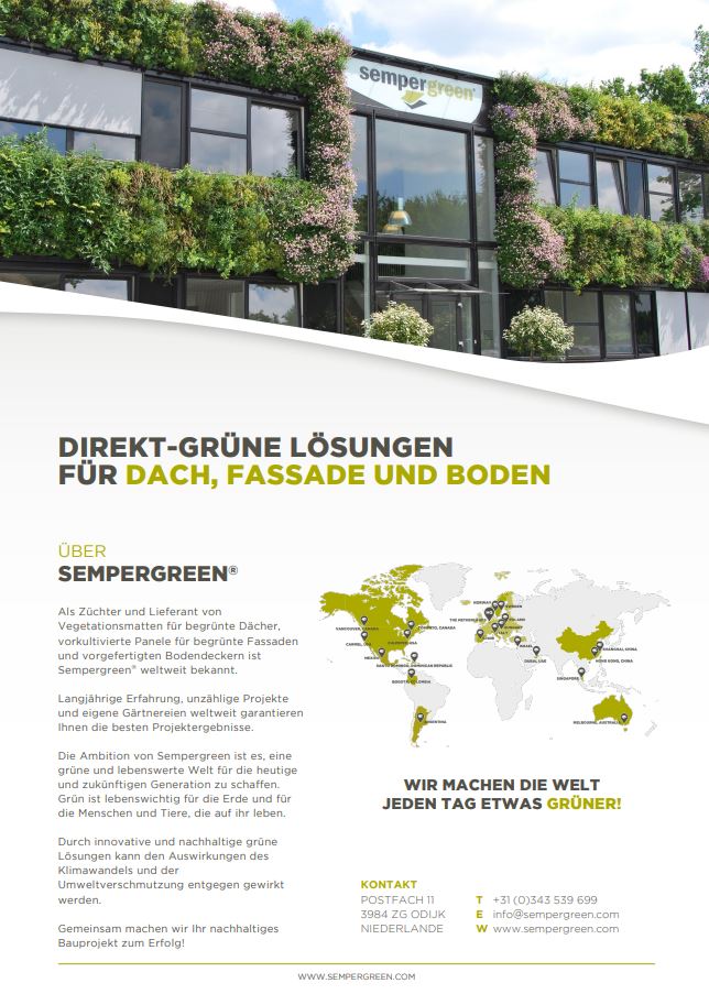 Informationsflyer Sempergreen Group