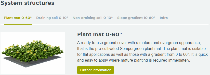 System structures for direct-green ground cover