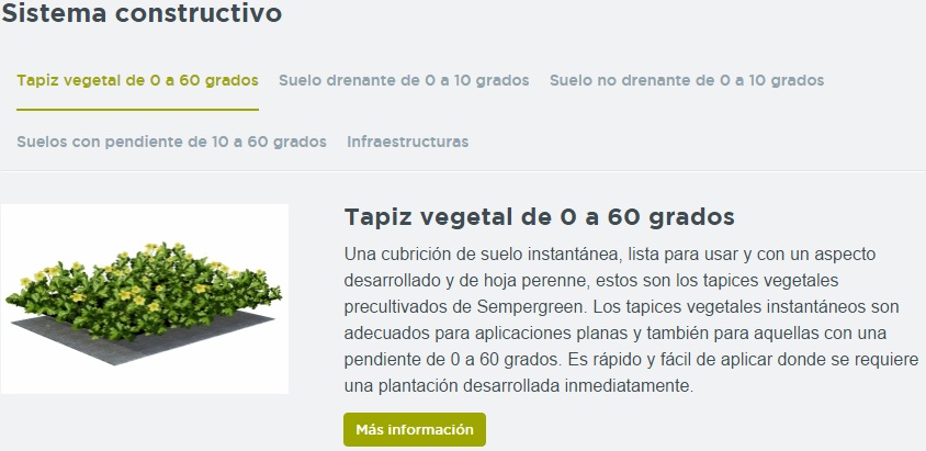 Sistema constructivo tapiz vegetal instantáneo