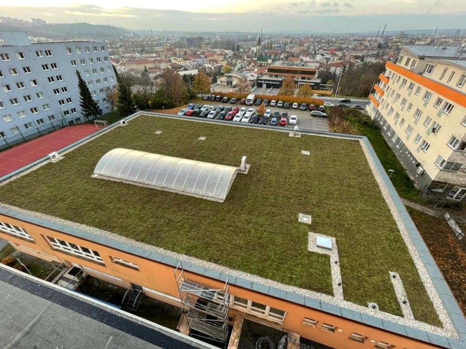 Zelená střecha_Mendelova univerzita v Brně