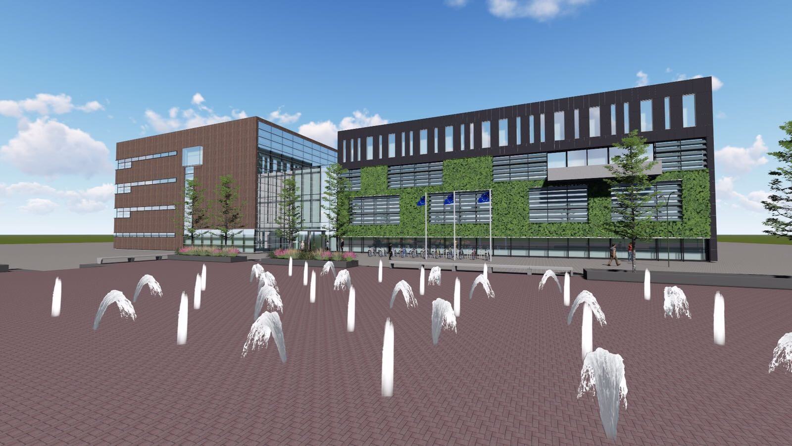 Gemeentehuis Heerhugowaard na renovatie Gemeentehuis Heerhugowaard met SemperGreenwall