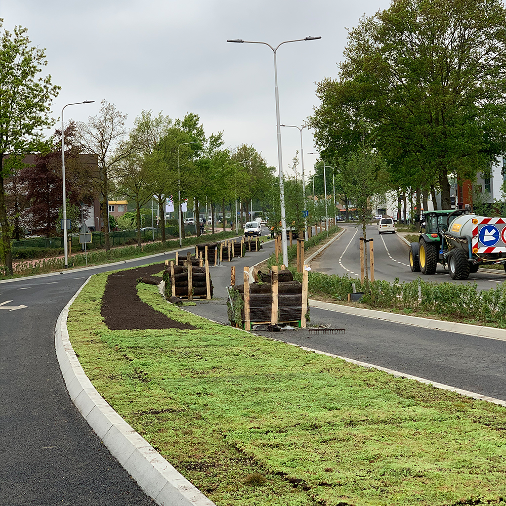 Ground covering installation