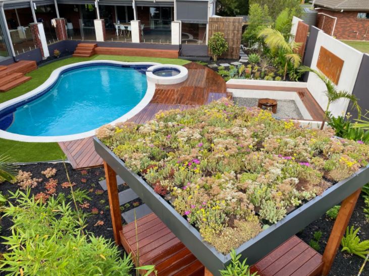 Green Roof Australia low maintenance to support biodiversity in the garden