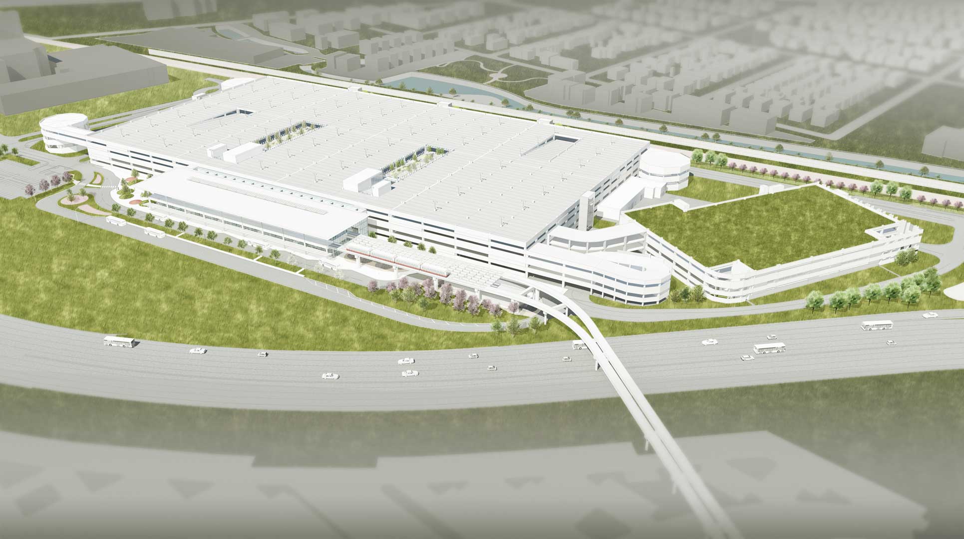 Architect Impression Car Rental Facility O'Hare International Airport