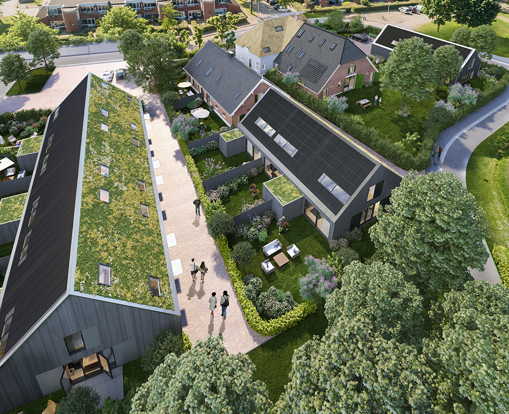 DuoRoofs profiteren van de voordelen van groene daken en zonnepanelen