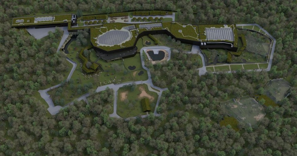Impression of what the finished Lodz Zoo Orientarium will look like