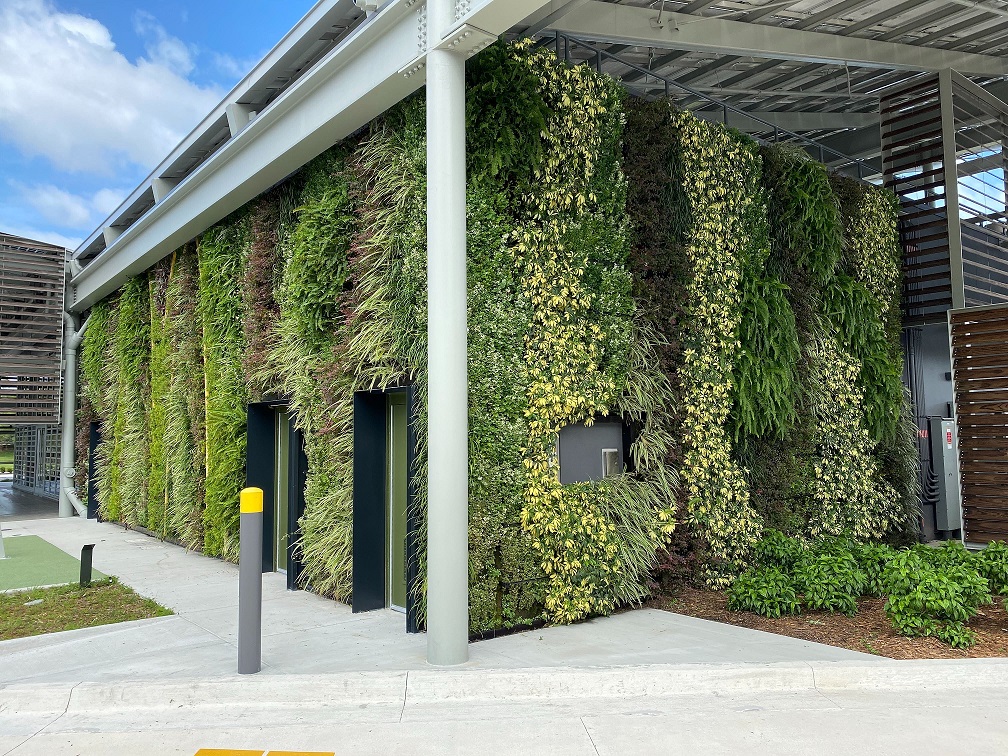De plantselectie van de SemperGreenwall is afgestemd op het aangename subtropische klimaat van Orlando. De plantselectie van de SemperGreenwall is afgestemd op het aangename subtropische klimaat van Orlando.