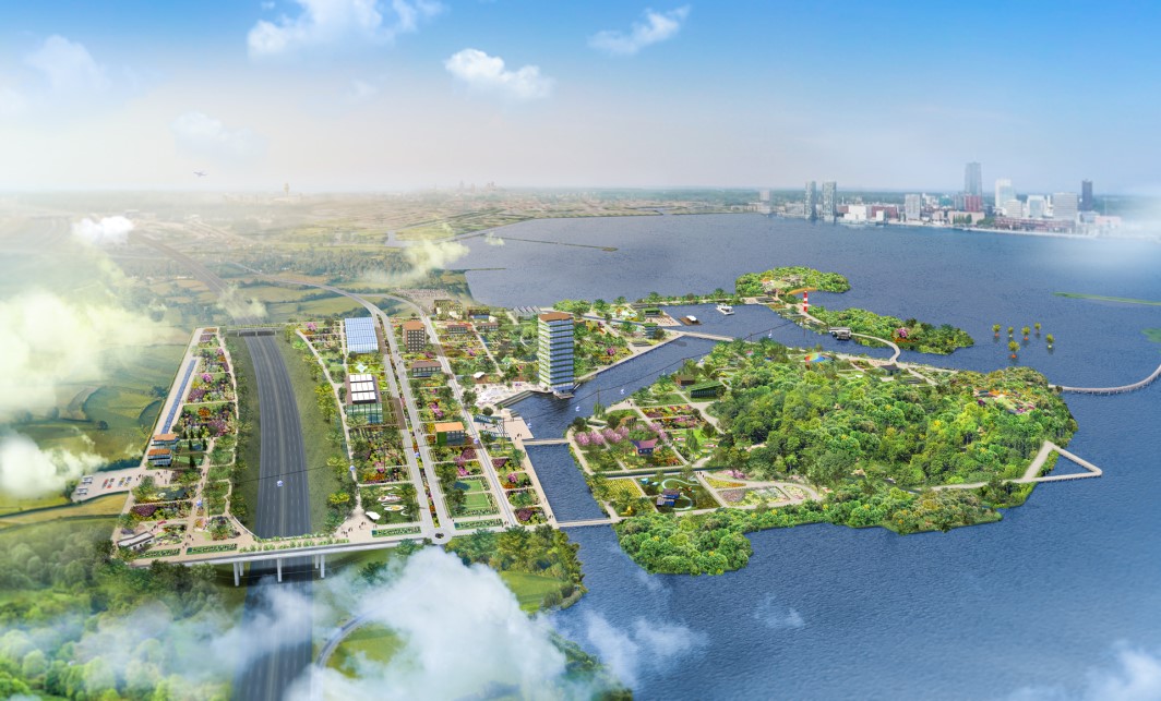 Floriade Almere 2022 van boven