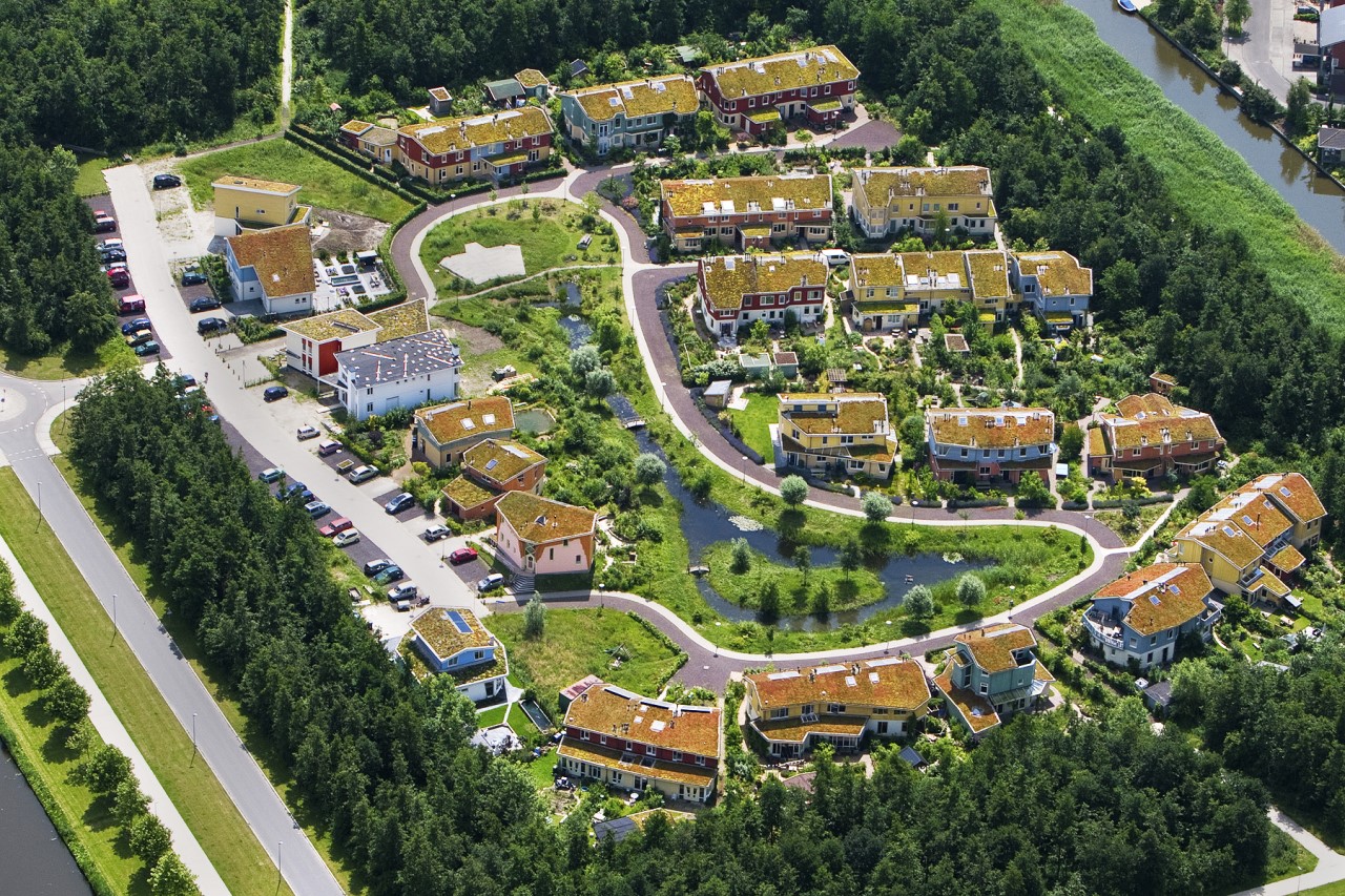 Green neighbourhood in Almere, the Netherlands