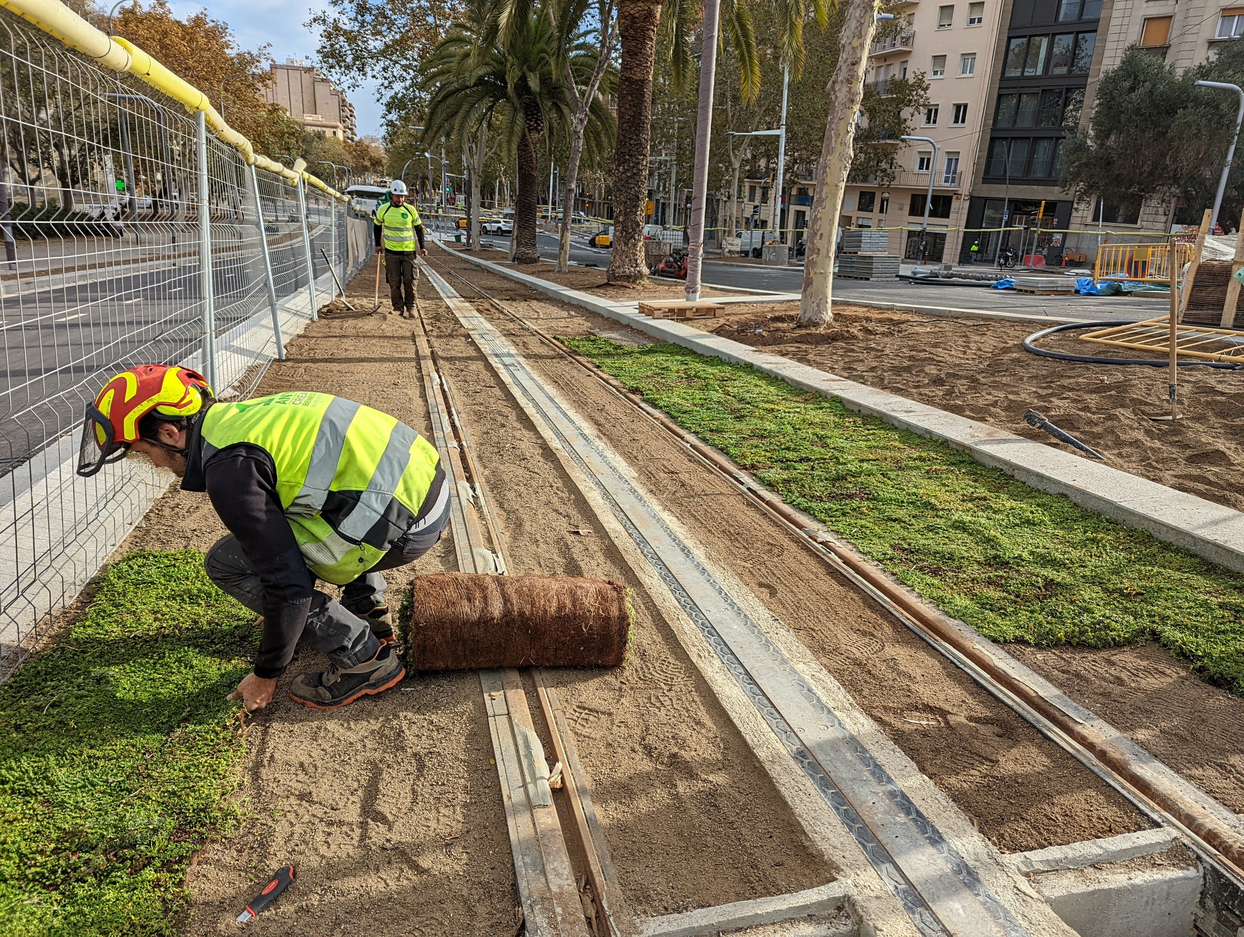 Barcelona transforma sus vías del tranvía