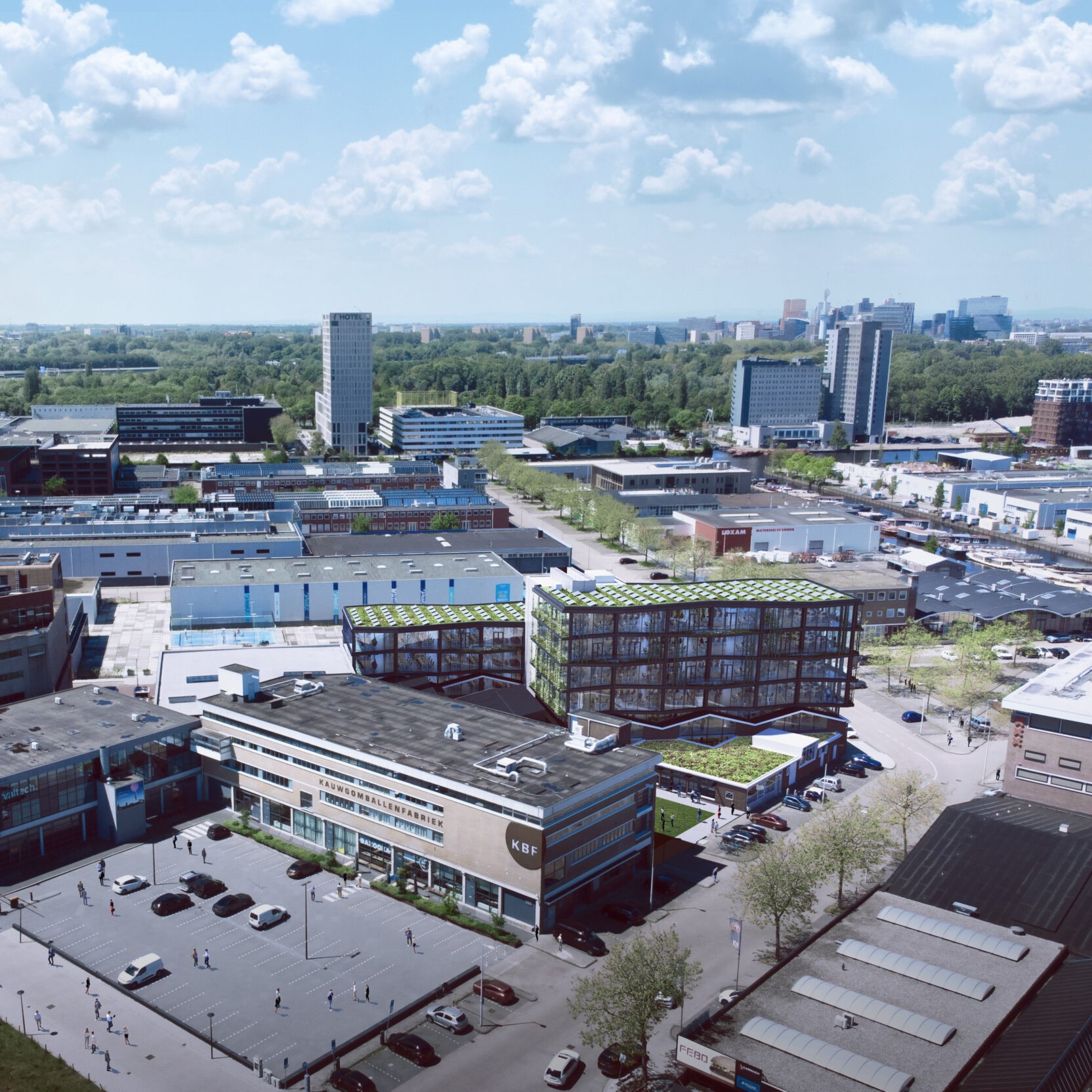 Grüne Dachsanierung der Kaugummifabrik Amsterdam Grüne Dachsanierung der Kaugummifabrik Amsterdam
