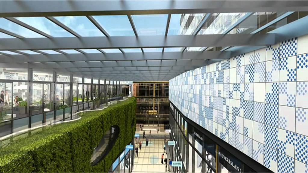 Artist impression SemperGreenwall in Nieuwe Haagse Passage Den Haag