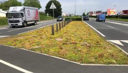 Green ground covering for contractors