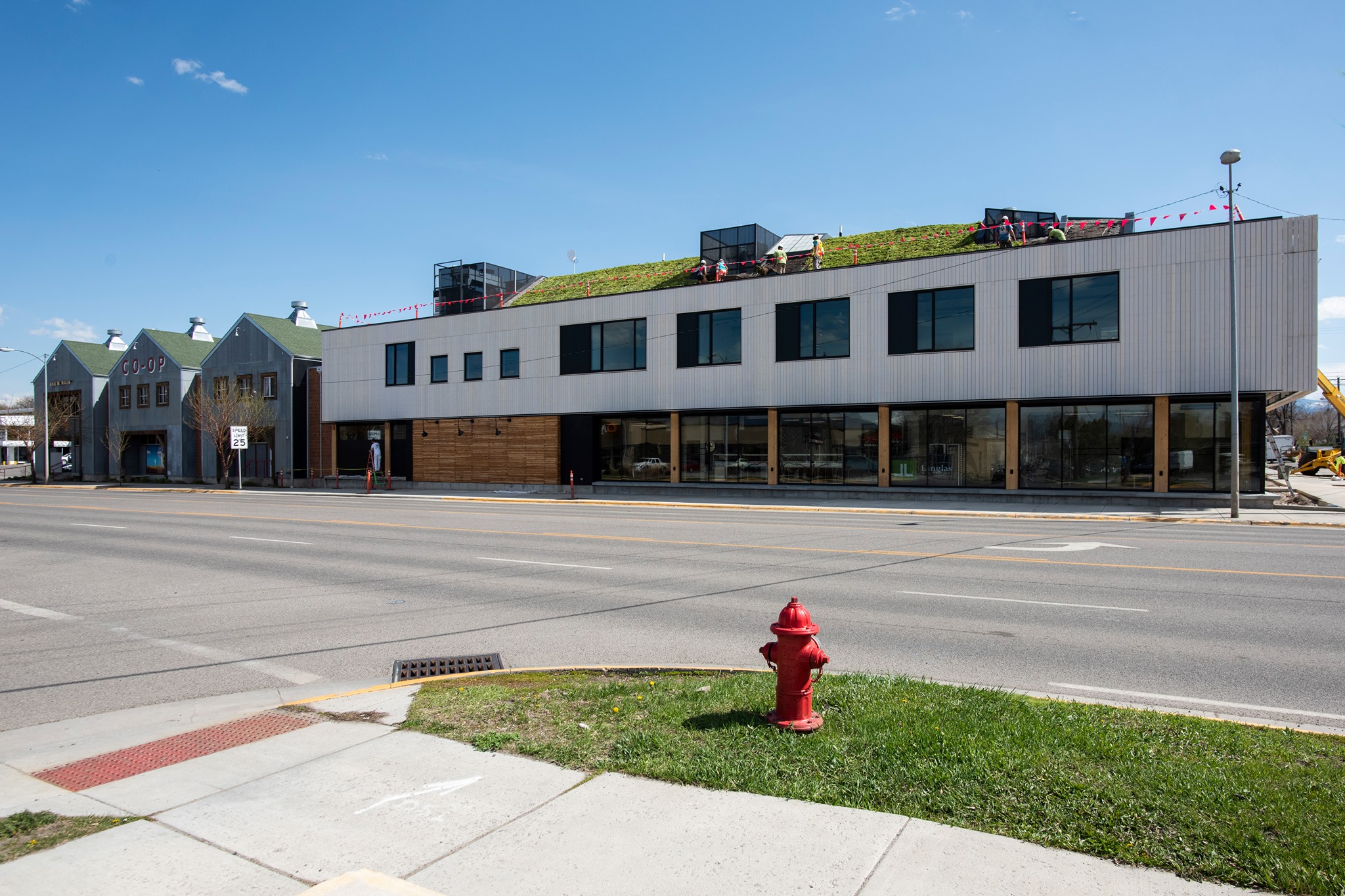 Green roof for expansion project Bozeman Co-op