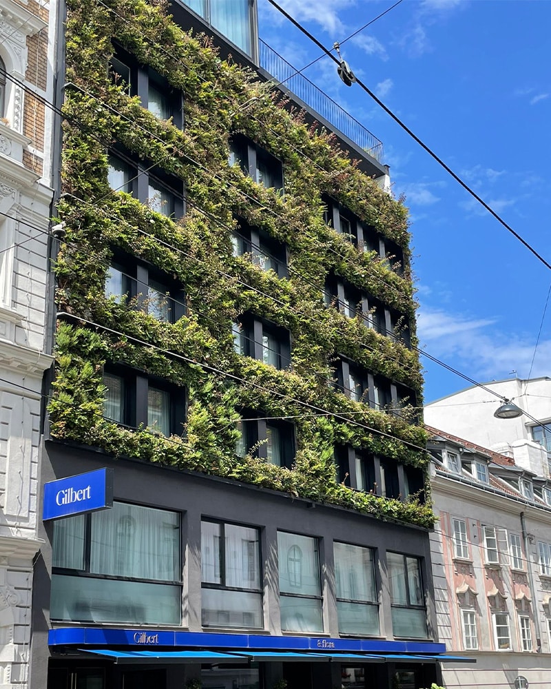 Hotel Gilbert Sempergreen canlı duvar