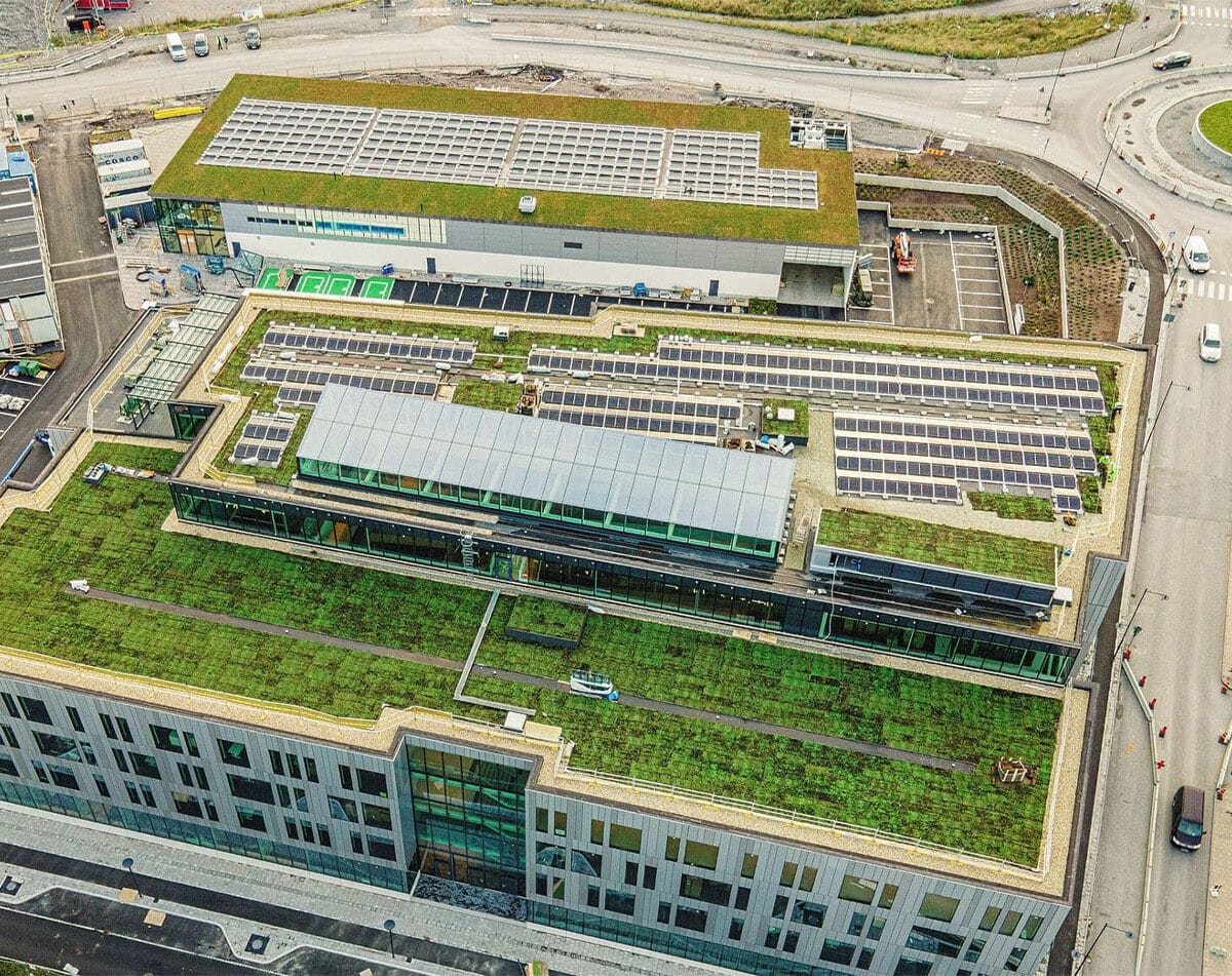 Zielony dach Sempergreen w Sztokholmie – Lidl