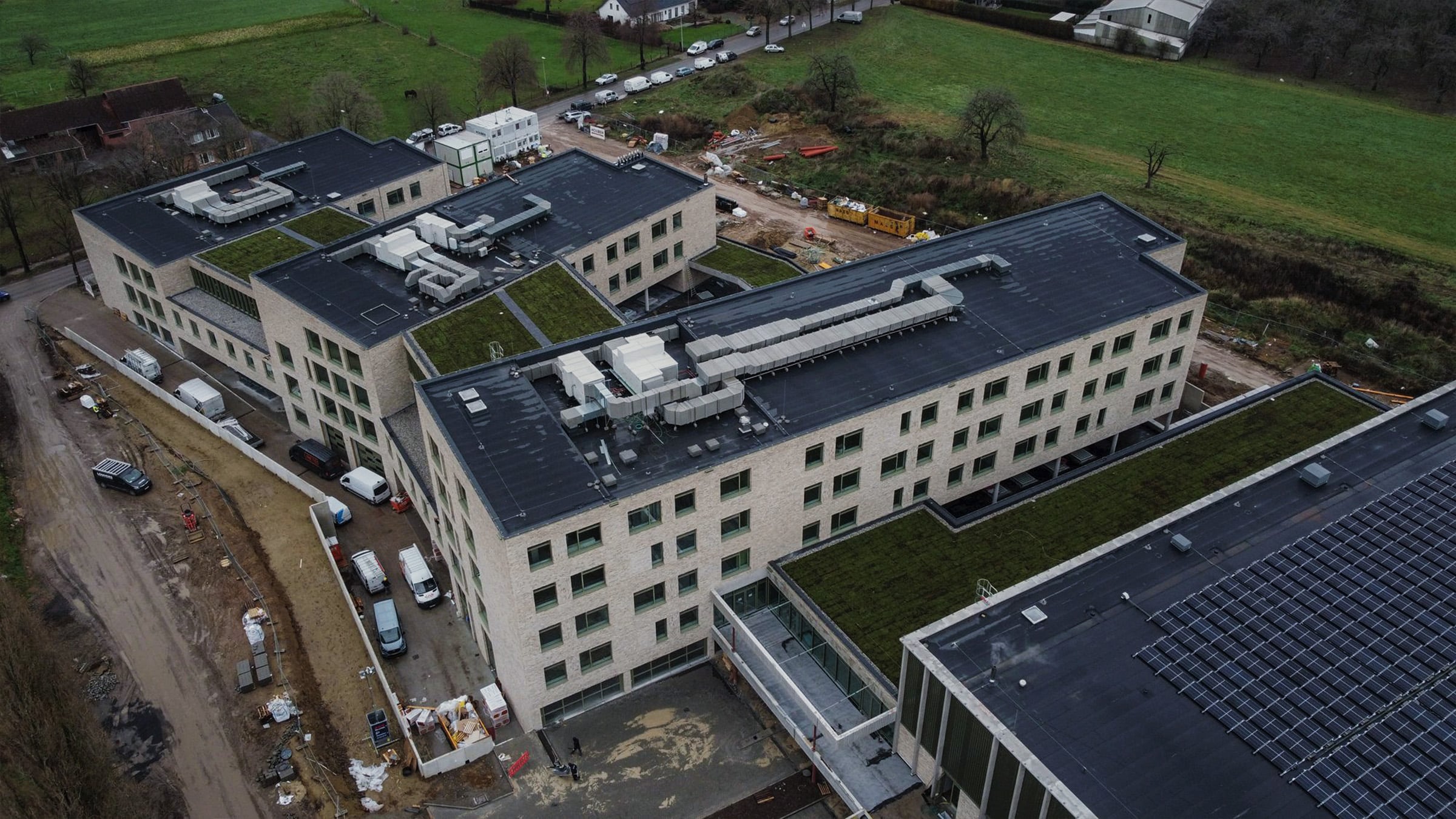 Greenroof on schoolcampus HASP-O in Sint Truiden