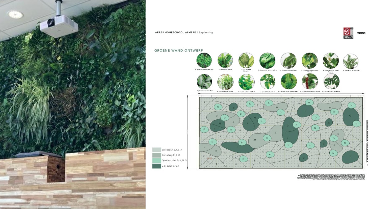 SemperGreenwall Aeres college Almere the Netherlands