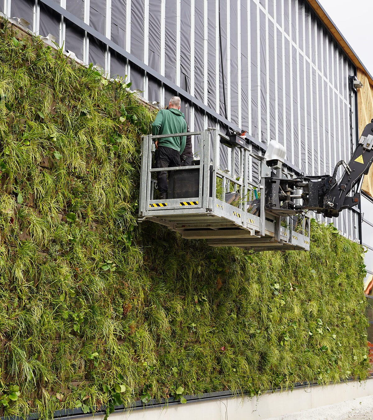 Groen gevel installatie Kuchlbauer Brauerei Abensberg