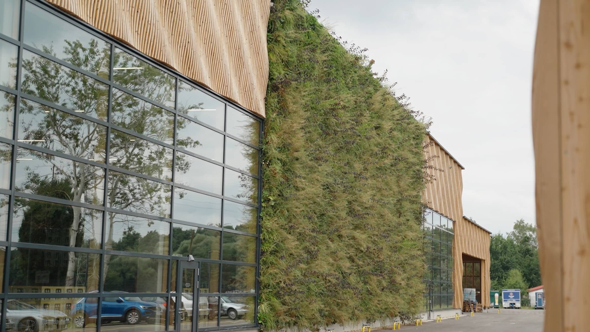 Groene gevel Kuchlbauer Brauerei Abensberg