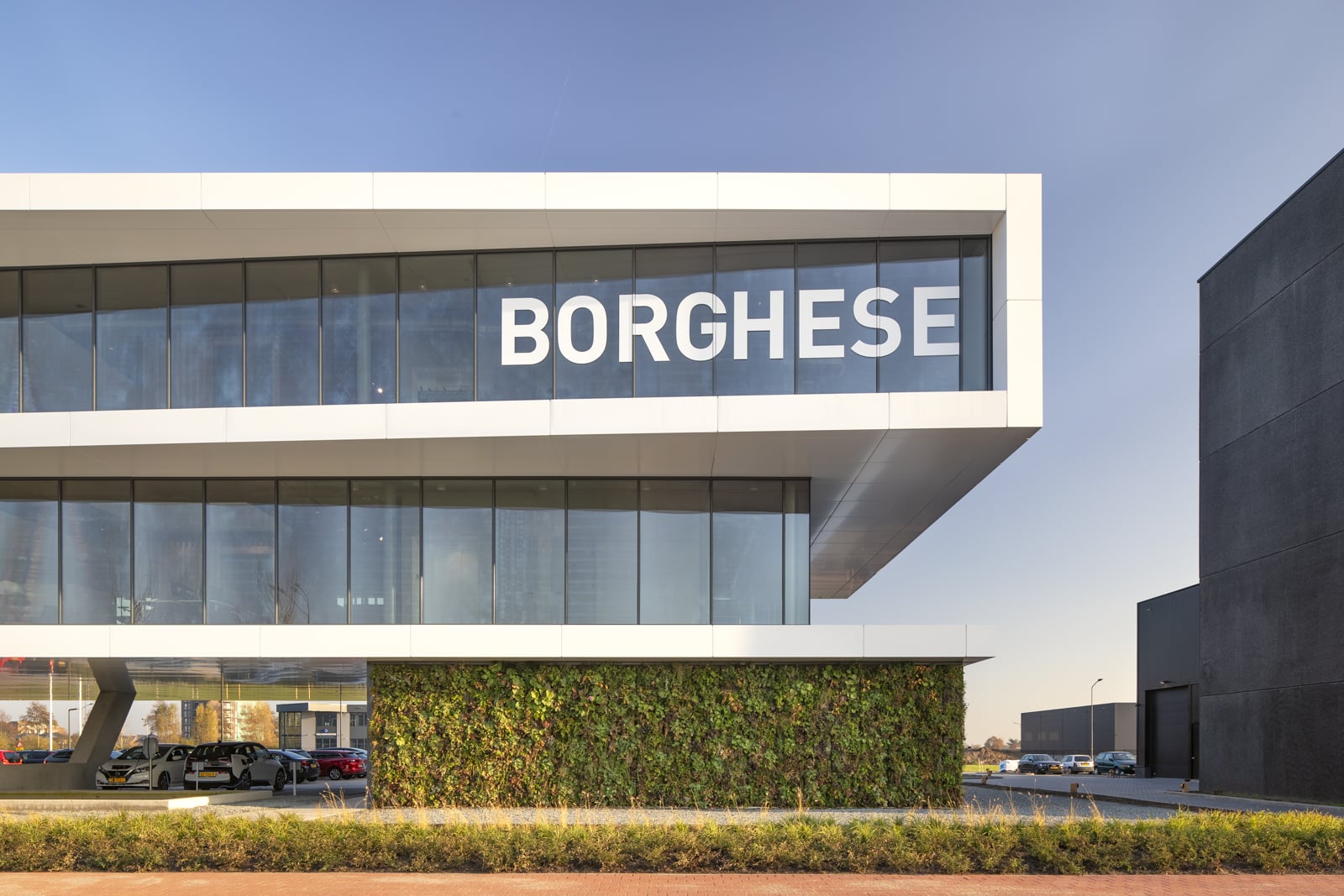 groene gevel buiten Pleijsier Bouw Borghese Nijkerk