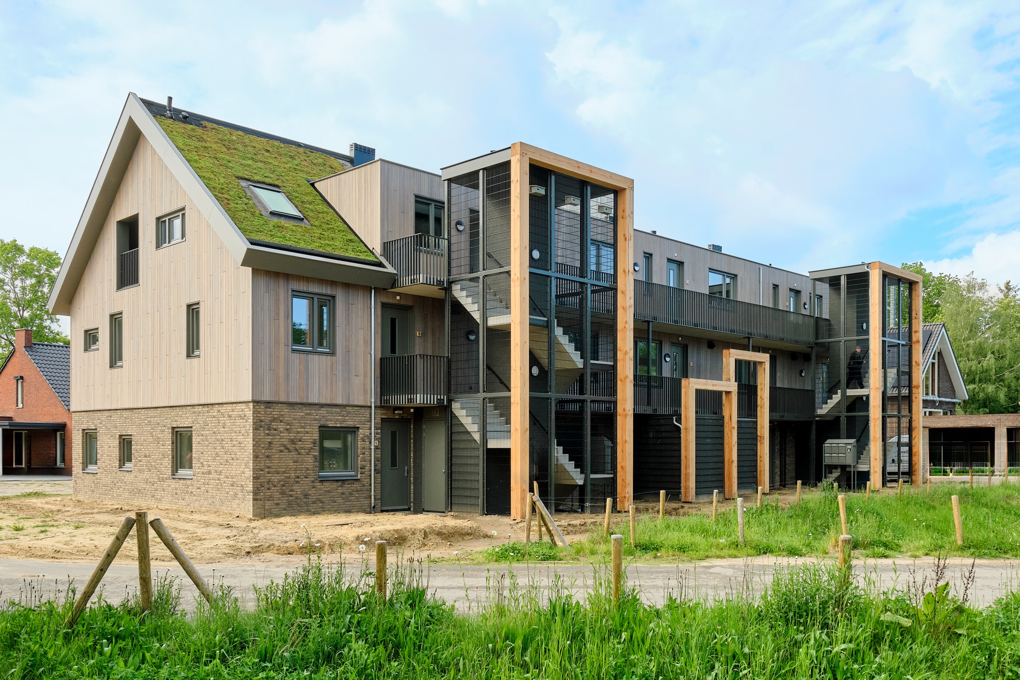 Appartmentengebouw groen dak Oirschot