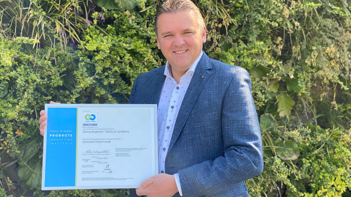 Sempergreen receives Cradle2Cradle certificate