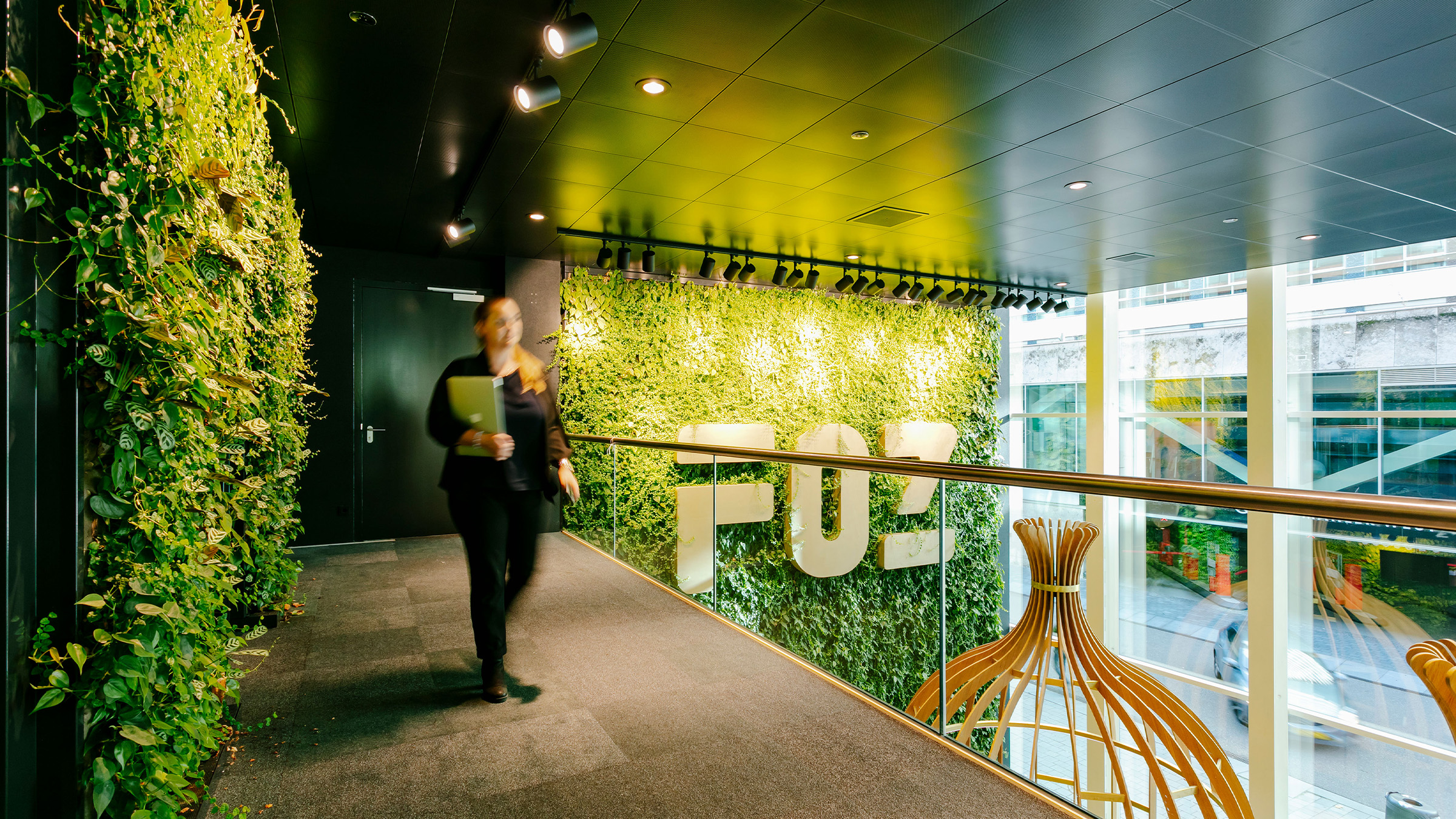 Sempergreen living wall FOZ Amsterdam first floor