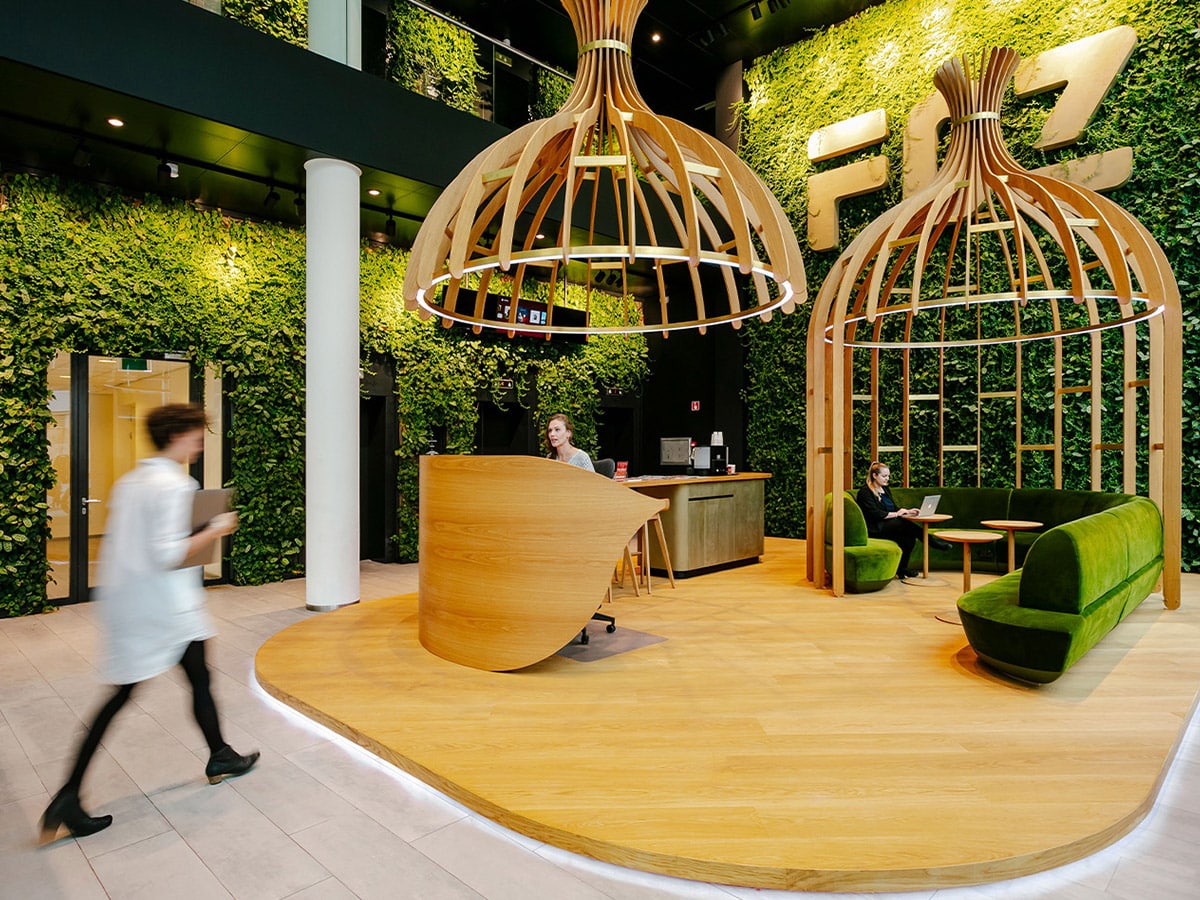 Sempergreen living wall FOZ Amsterdam