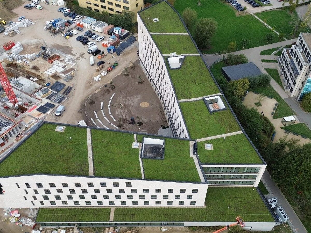 Stadtbegrünung Hoebanx Zicht op groen